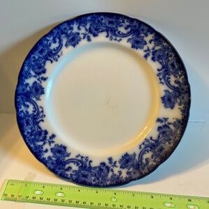 Antique Doulton Burslem Flow Blue Melrose dinner plate